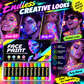 12-Color Face Paint Crayon Set