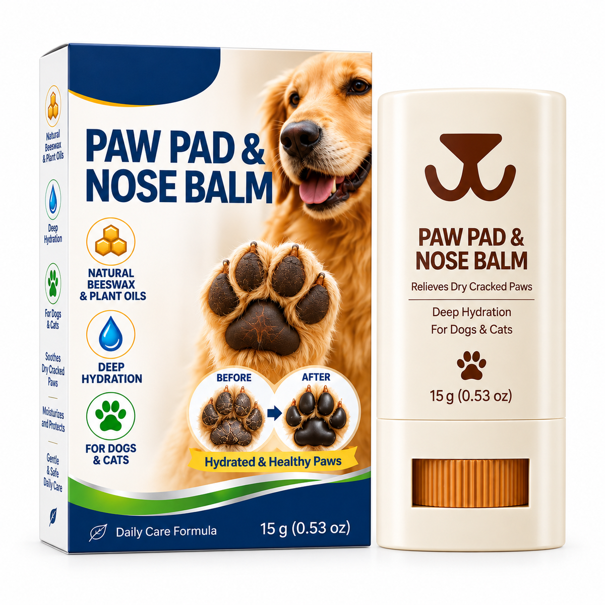 Moisturizing Paw Pad Balm for Dogs and Cats