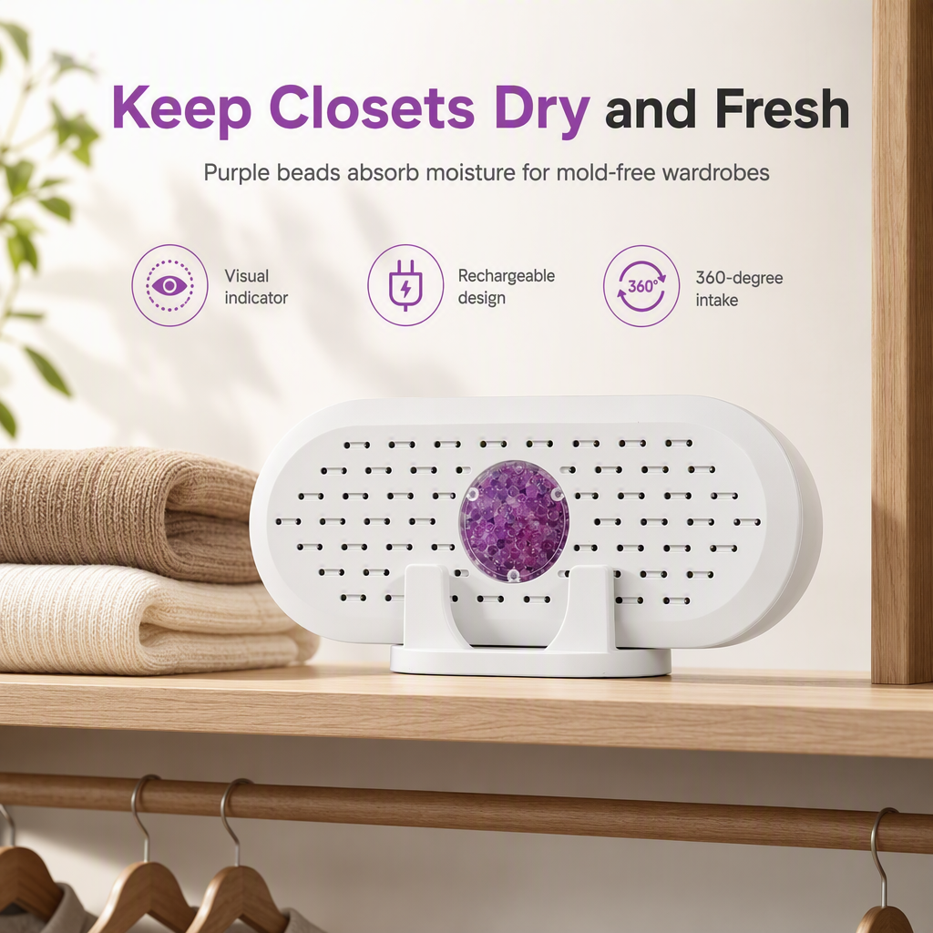 ⏳🔥LIMITED-TIME 60% OFF! ⏰Mini Reusable Household Dehumidifier.