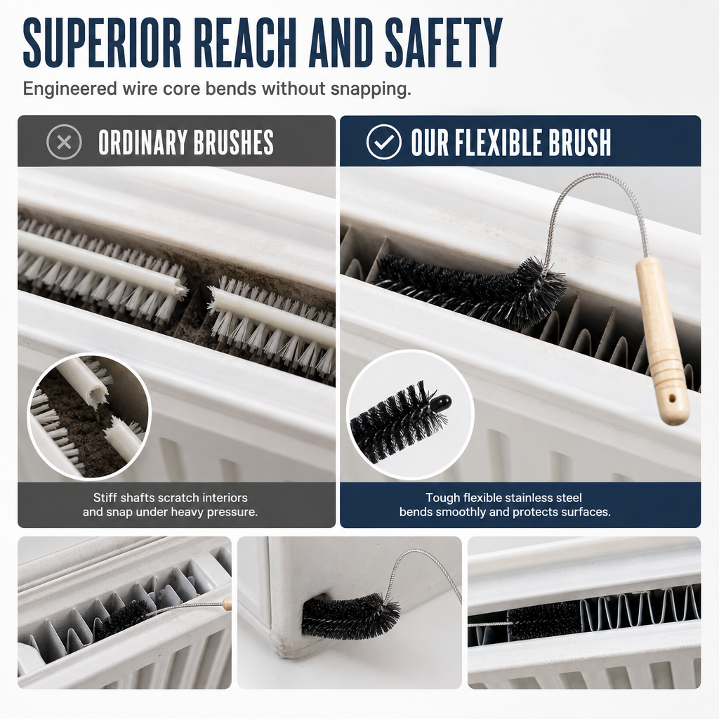 Long Handle Washing Machine Pipe Cleaning Brush