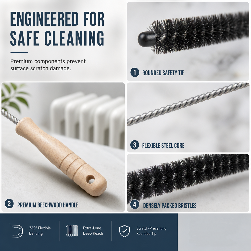 Long Handle Washing Machine Pipe Cleaning Brush
