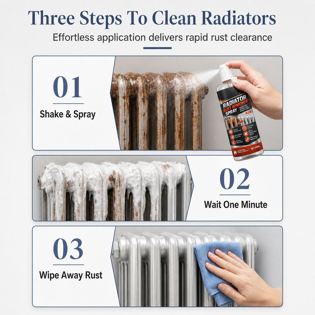 Household Radiator Rust Remover Spray