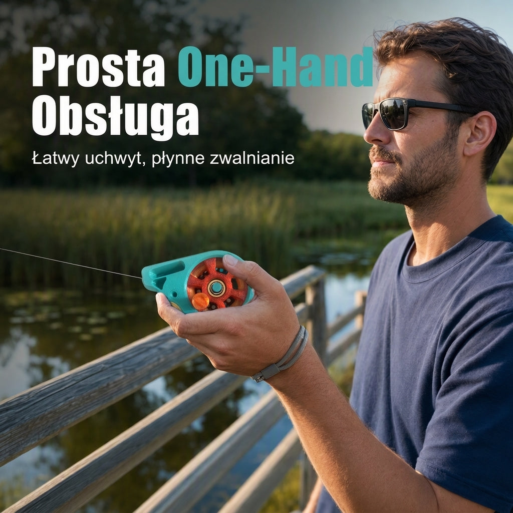Portable pocket fishing reel (without a rod)