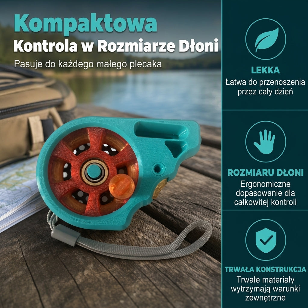 Portable pocket fishing reel (without a rod)