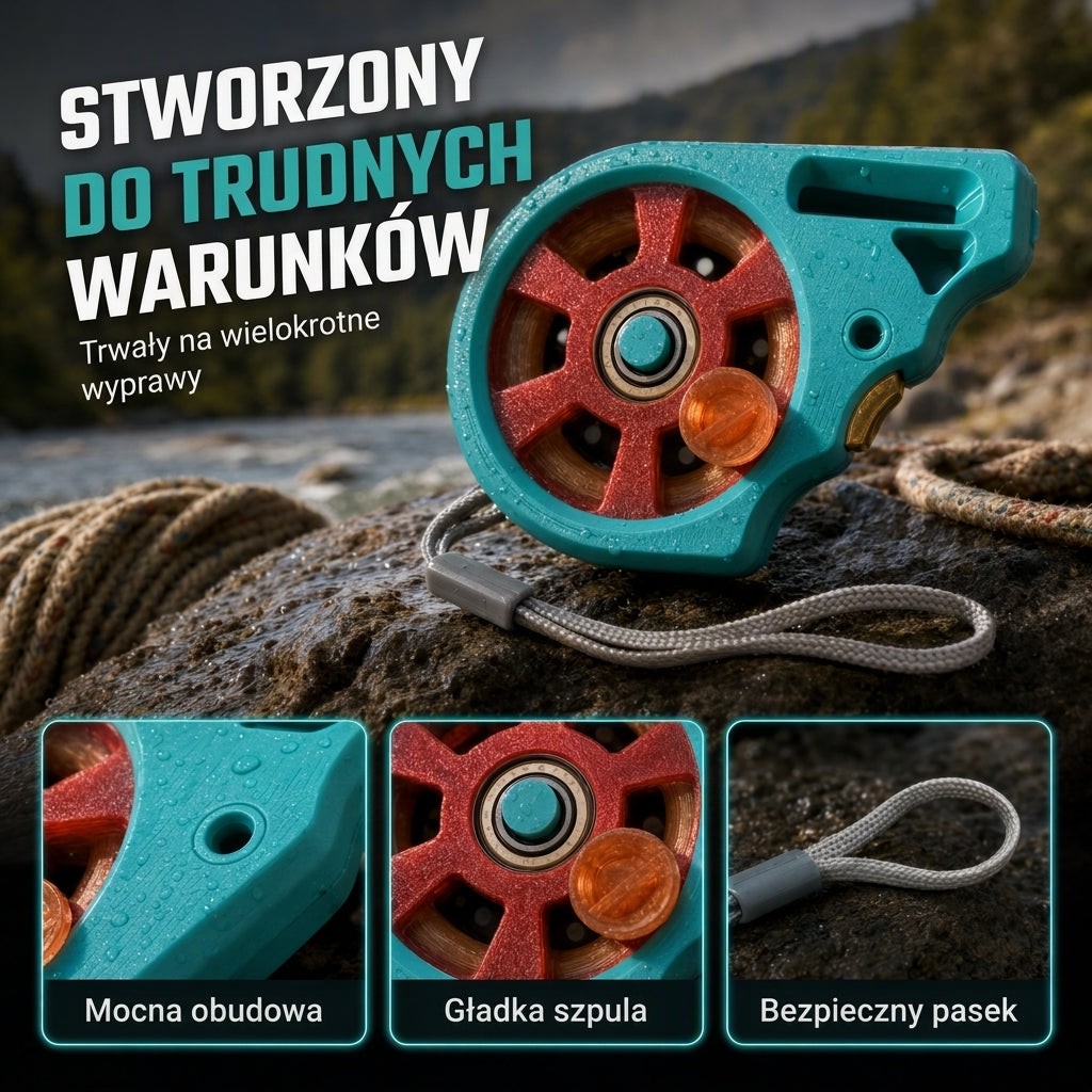 Portable pocket fishing reel (without a rod)