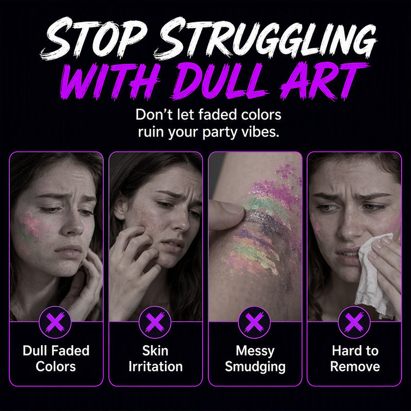 🎉 LIMITED-TIME 50% OFF! ✨ UV Glow Party Tattoo Pens – Skin-Safe, Quick Dry, Multi-Surface ✨