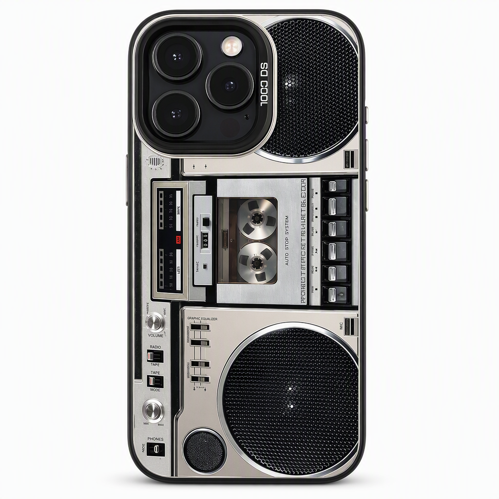 📀📱Retro Vinyl Record-Pattern TPU Phone Case | Electroplated Laser-Etched Reflective Design🎶
