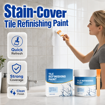 🎨 White Tile Refinishing Paint with Brush