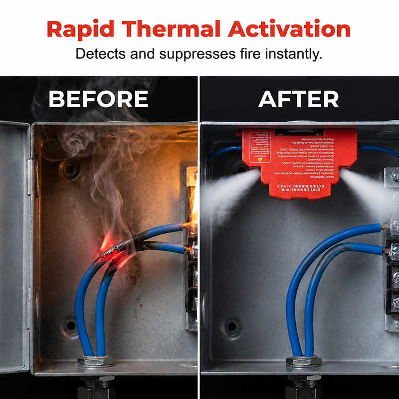 🔥 Automatic Aerosol Fire Suppression Device – Compact Electrical Cabinet Protection