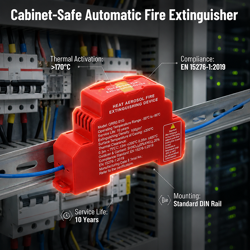 🔥 Automatic Aerosol Fire Suppression Device – Compact Electrical Cabinet Protection