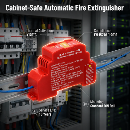 🔥 Automatic Aerosol Fire Suppression Device – Compact Electrical Cabinet Protection
