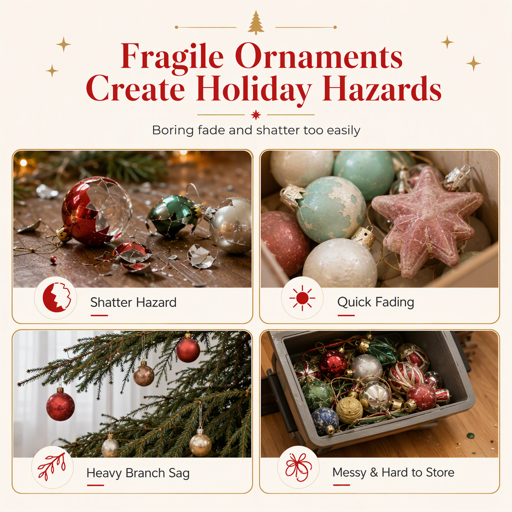 Trim Your Tree Instantly! Shatterproof Acrylic Dachshund Ornament