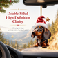 Trim Your Tree Instantly! Shatterproof Acrylic Dachshund Ornament