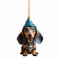 Trim Your Tree Instantly! Shatterproof Acrylic Dachshund Ornament