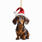 Trim Your Tree Instantly! Shatterproof Acrylic Dachshund Ornament