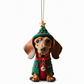 Trim Your Tree Instantly! Shatterproof Acrylic Dachshund Ornament