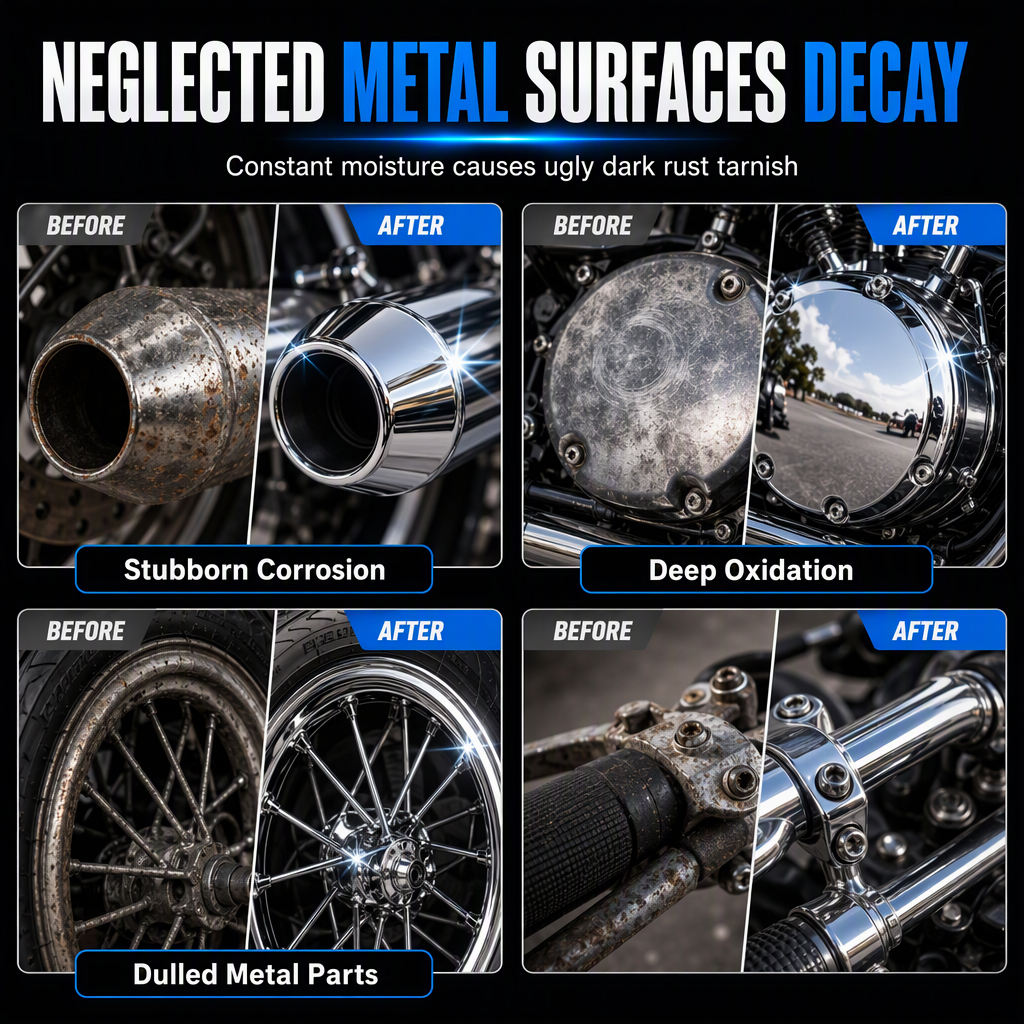 📢📢Buy 3 get 2 free !! ⏰Metal Polishing Paste – Chrome shine & rust protection ✨