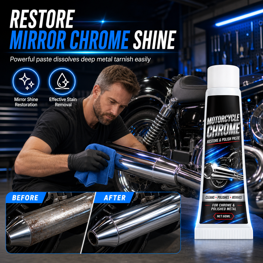 📢📢Buy 3 get 2 free !! ⏰Metal Polishing Paste – Chrome shine & rust protection ✨