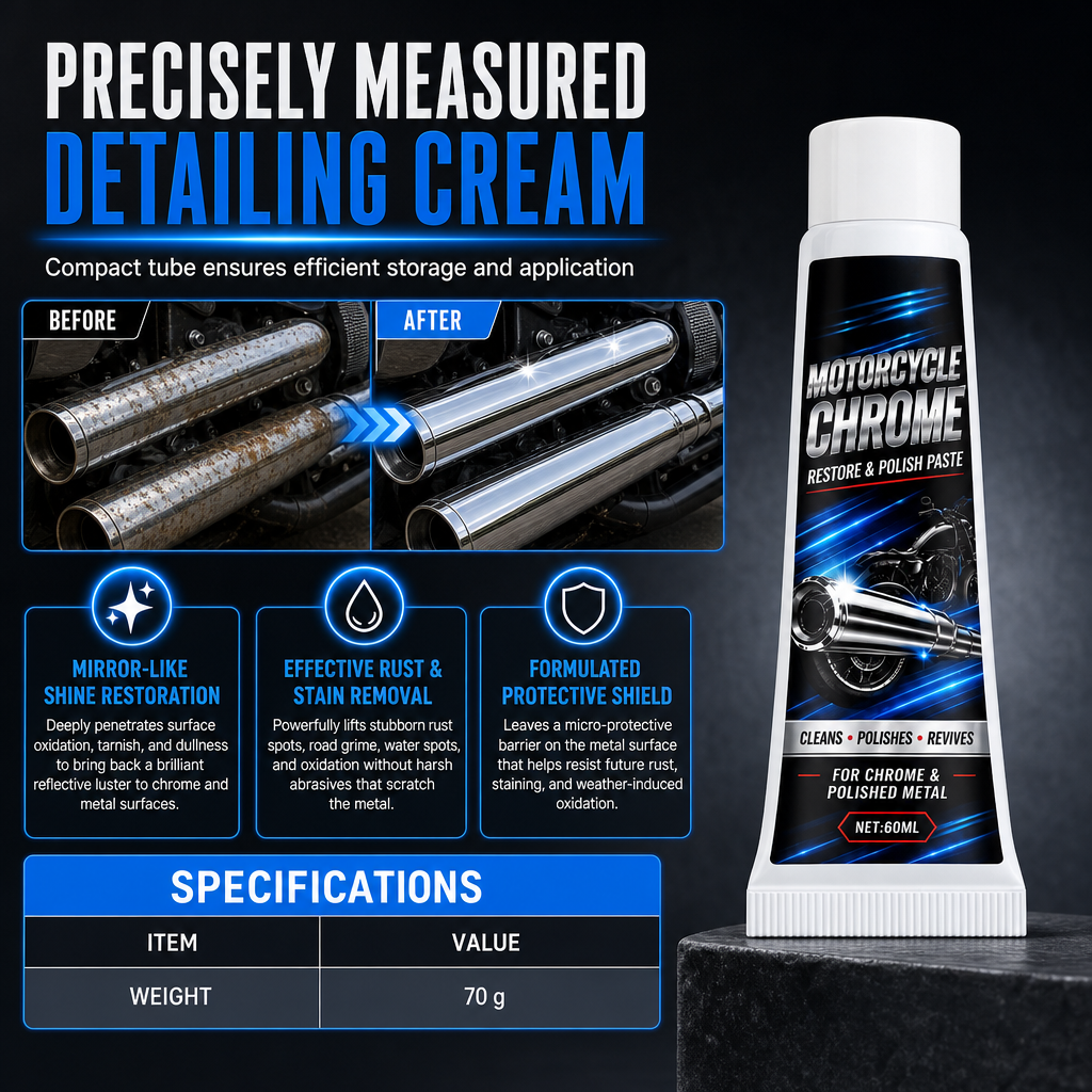 📢📢Buy 3 get 2 free !! ⏰Metal Polishing Paste – Chrome shine & rust protection ✨