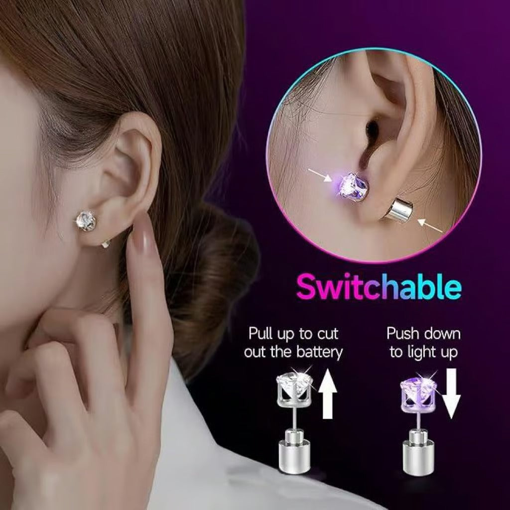 🏆🔥LAST DAY BUY 1 GET 1 FREE⏰Light Up LED Stud Earrings👑