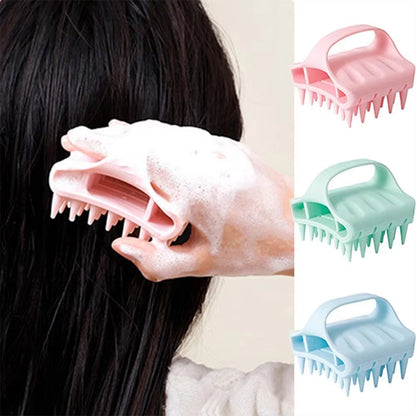 🧖🪮Soft Silicone Scalp Massager Shampoo Brush | Soothing Massage & Helps Remove Scalp Residue During Hair Washing😌