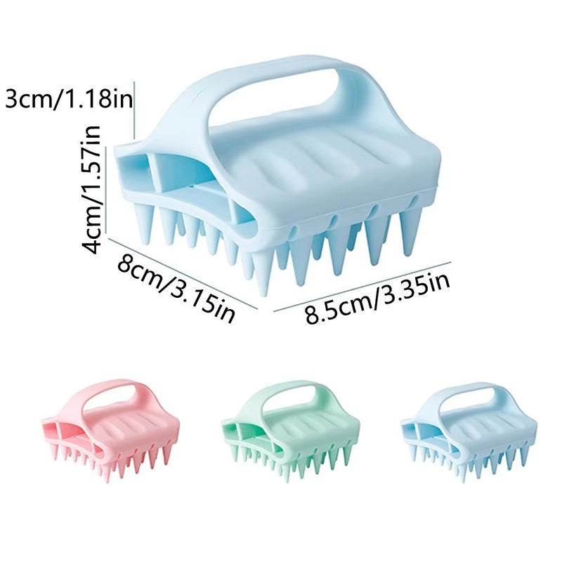🧖🪮Soft Silicone Scalp Massager Shampoo Brush | Soothing Massage & Helps Remove Scalp Residue During Hair Washing😌