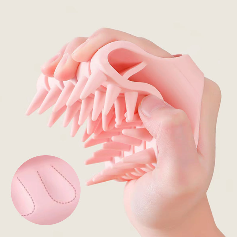🧖🪮Soft Silicone Scalp Massager Shampoo Brush | Soothing Massage & Helps Remove Scalp Residue During Hair Washing😌