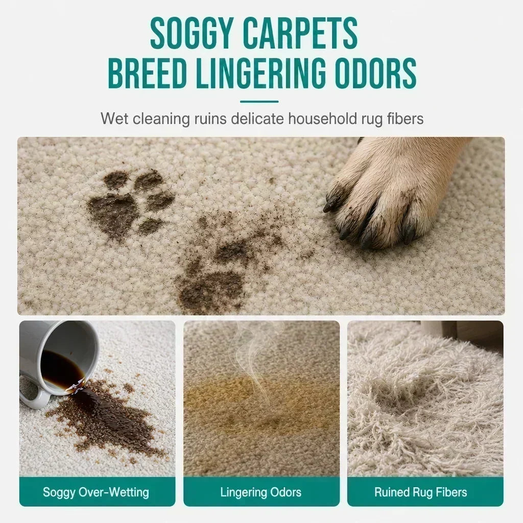 🛋️ Waterless Fabric Foam Cleaner – Instantly refreshes rugs & sofas ✨