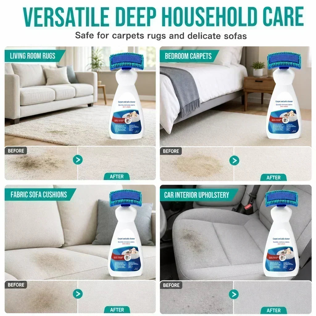 🛋️ Waterless Fabric Foam Cleaner – Instantly refreshes rugs & sofas ✨