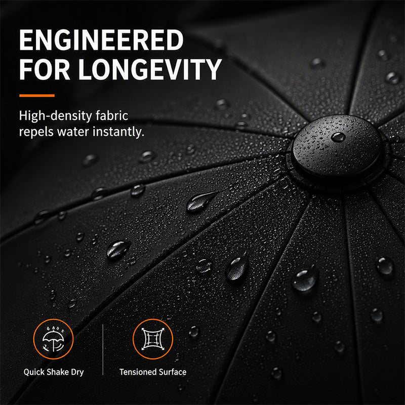 ☂️50% OFF NOW! Extra-Large Folding Umbrella – 130cm 12-Rib Windproof Reverse Fold Umbrella, UPF50+ Sun Protection Oversized Umbrella for Family Commute & Outdoor