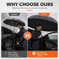 ☂️50% OFF NOW! Extra-Large Folding Umbrella – 130cm 12-Rib Windproof Reverse Fold Umbrella, UPF50+ Sun Protection Oversized Umbrella for Family Commute & Outdoor