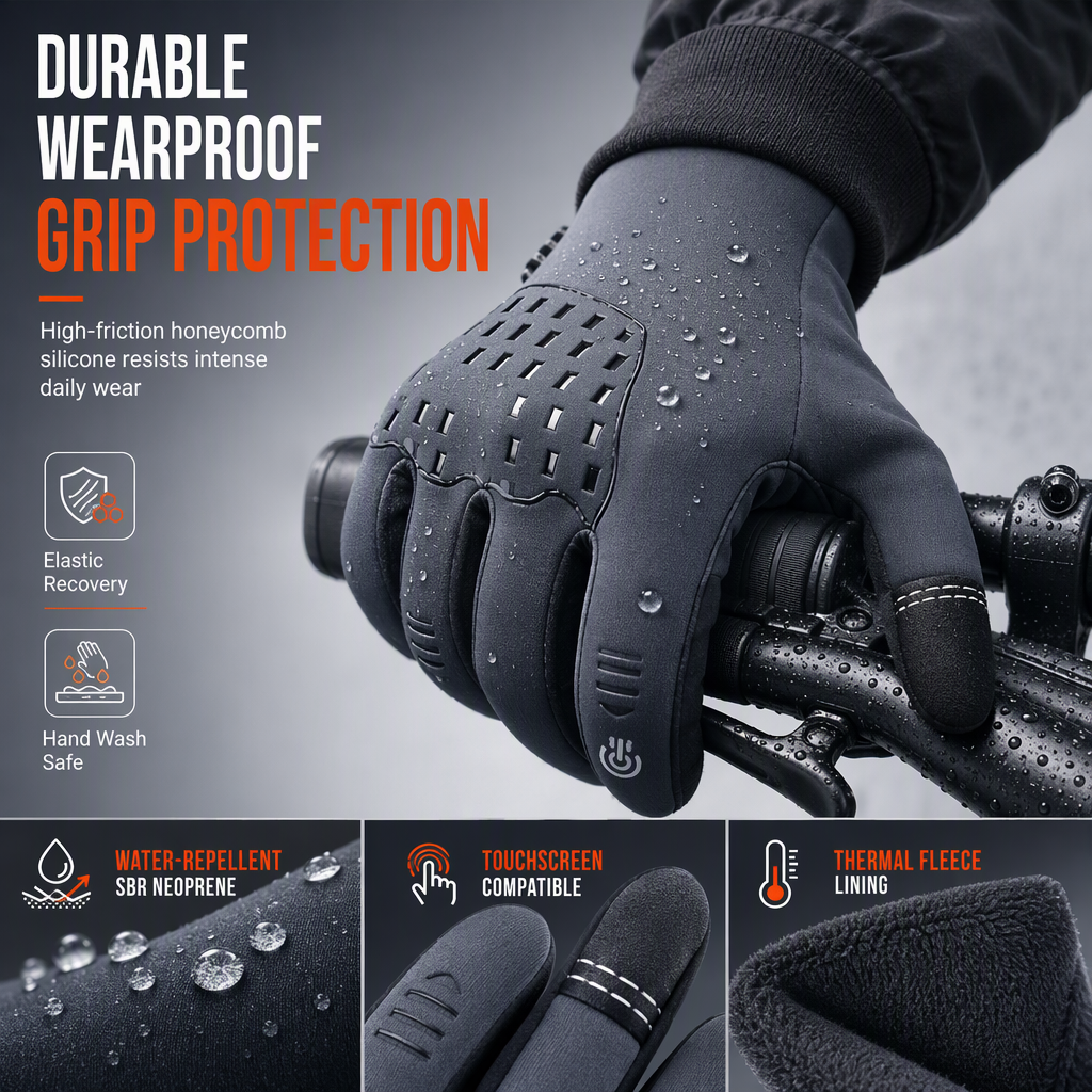 Winter Waterproof Cycling Gloves for Men and Women