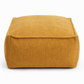 Unstuffed Square Pouf Cover | Storage Ottoman Slipcover for Living Room, Bedroom & Clothes Storage, Washable 45x45x23cm