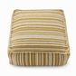 Unstuffed Square Pouf Cover | Storage Ottoman Slipcover for Living Room, Bedroom & Clothes Storage, Washable 45x45x23cm