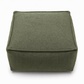 Unstuffed Square Pouf Cover | Storage Ottoman Slipcover for Living Room, Bedroom & Clothes Storage, Washable 45x45x23cm