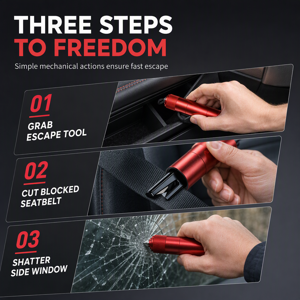 Mini Portable Car Safety Hammer and Window Breaker