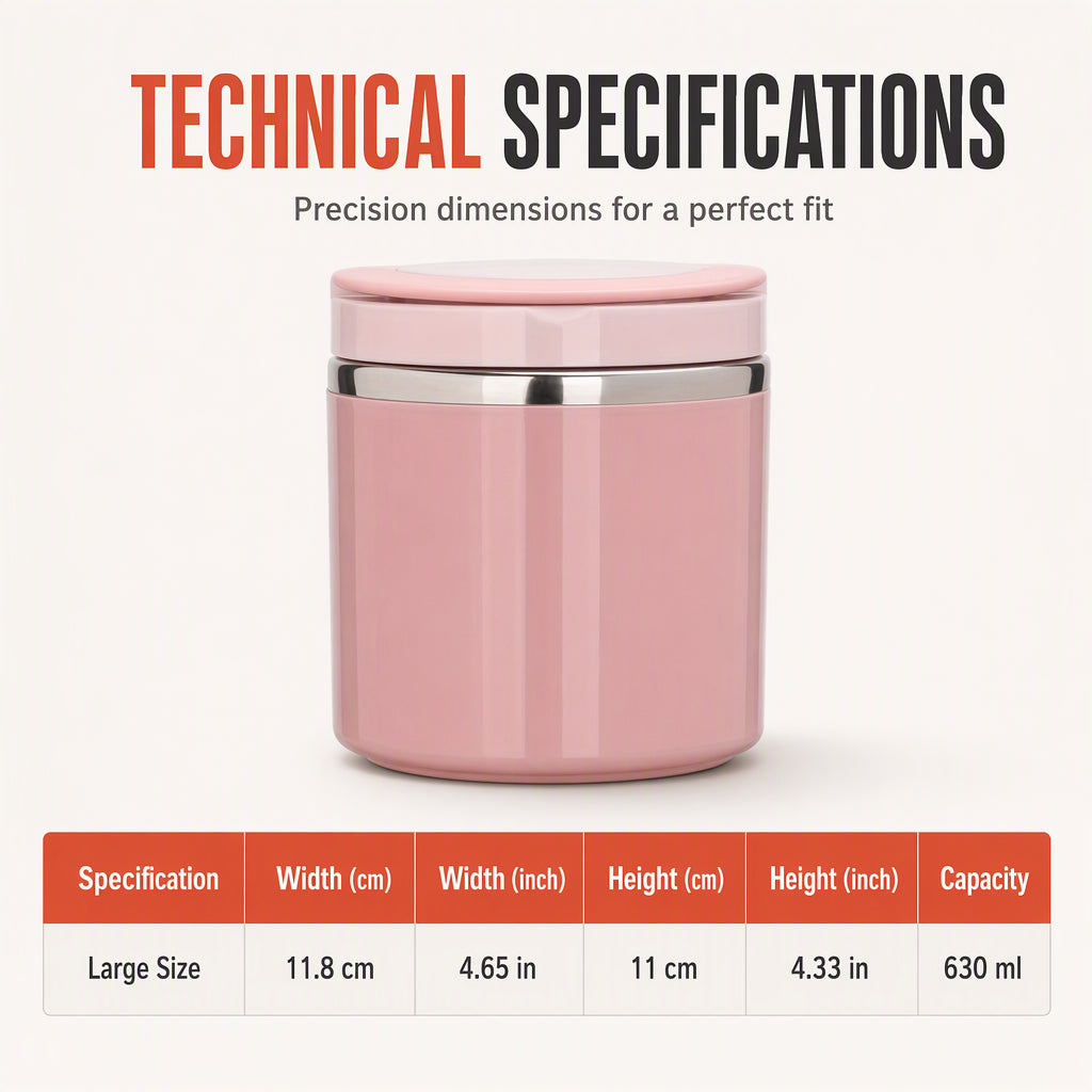 📢📢50% OFF !! ⏰ Insulated Stainless Steel Lunch Box with Lid – Stackable Food Container
