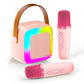 Mini Karaoke Machine for Kids with Wireless Microphones