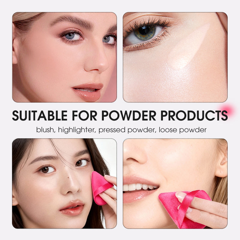 💄 Triangular Makeup Powder Puffs