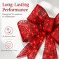 📢📢50% OFF !! ⏰Weatherproof LED Pre-Lit Christmas Bow