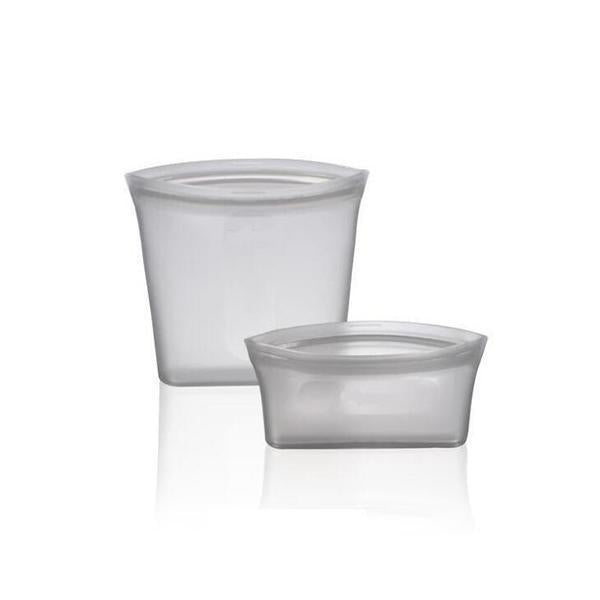 Reusable Silicone Zip Containers-Set of two (one large, one small)