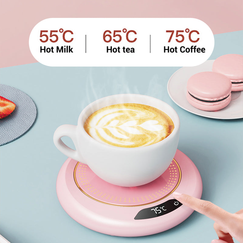 ☕ 50% OFF! ✨ Electric Coffee Mug Warmer – 3 Adjustable Temperature Modes, 8-Hour Intelligent Auto Shut-Off, Broad Flat-Bottom Mug Compatibility & 20W Low-Energy Heating – 3 Colors 🍵