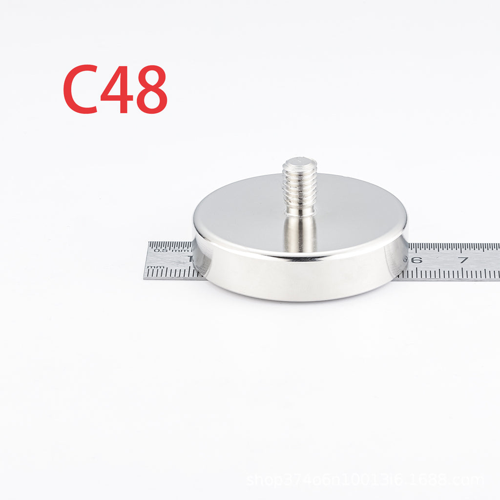 Heavy-Duty Neodymium Pot Magnets with Countersunk Hole
