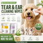 ✨️Surprise 57% Off！🐈🐕Keeping your furry friend clean matters！Natural Plant-Based Cleaning Wipes for Pet Eyes and Ears